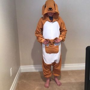 Kangaroo onesie.